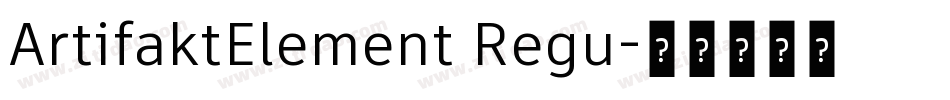 ArtifaktElement Regu字体转换